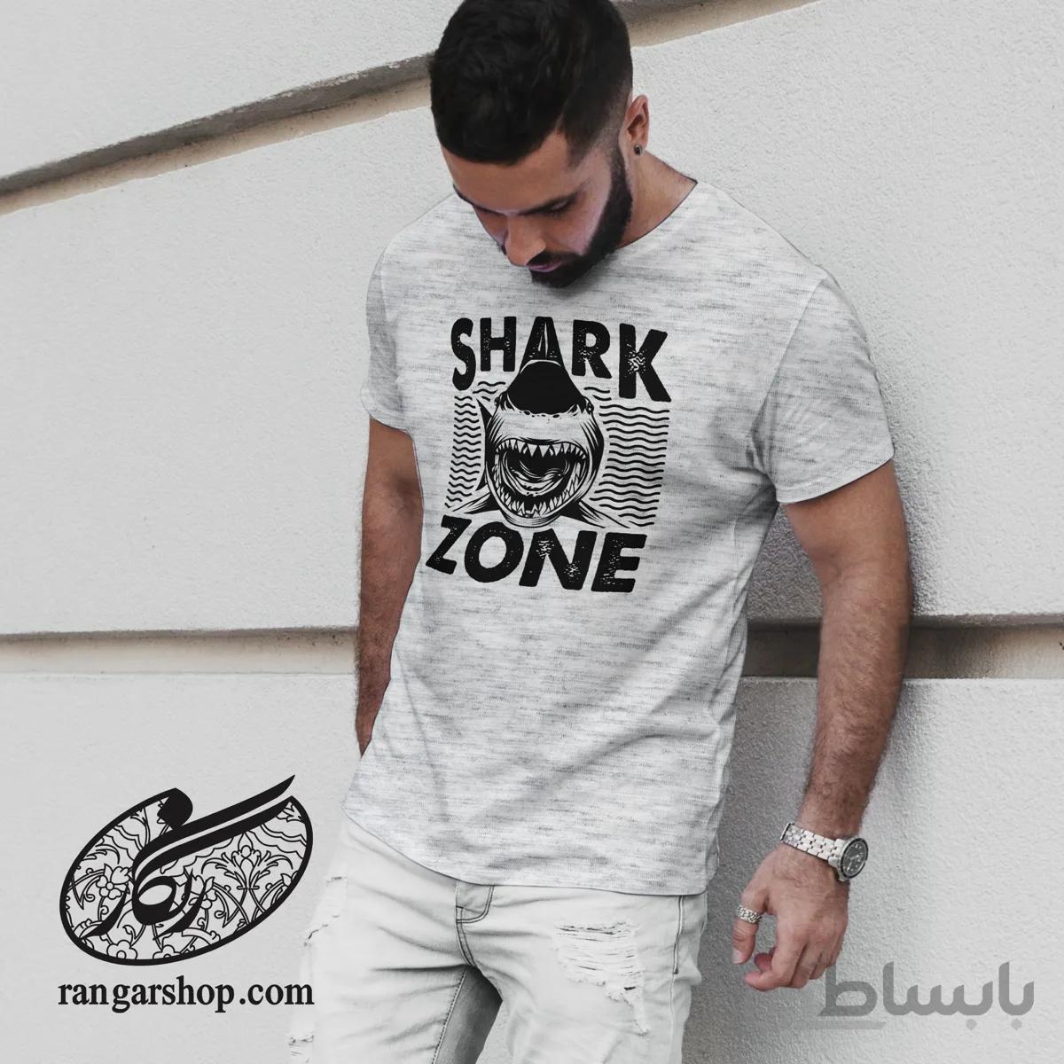 تیشرت طرح shark zone