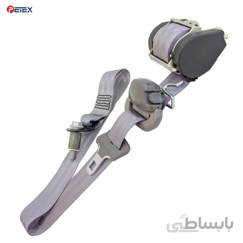کمربند جلو چپ پراید رنگ طوسی ( سمت راننده ) مکانیزم X100