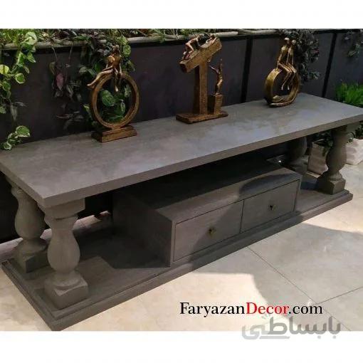 میز تلوزیون فریازان دکور مدل انگلیسی