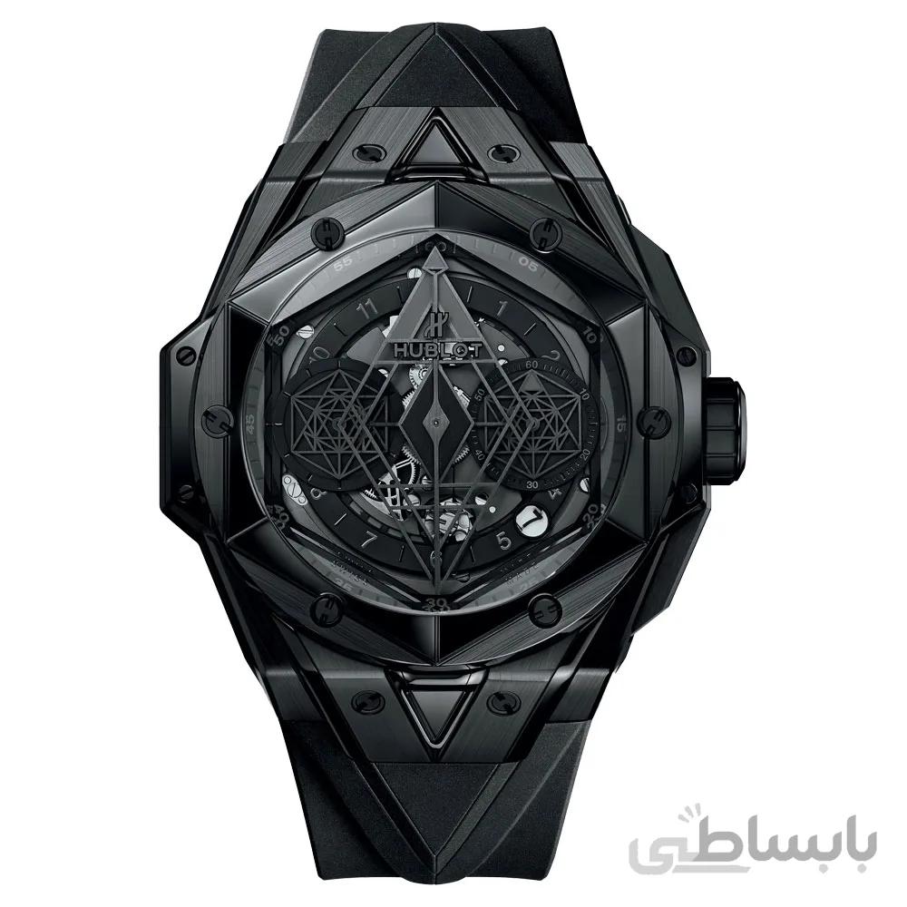 ساعت مچی مردانه هابلوت مدل Hublot Unico Sang Bleu ll Black
