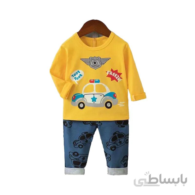 بلوز شلوار راحتی طرح پلیس