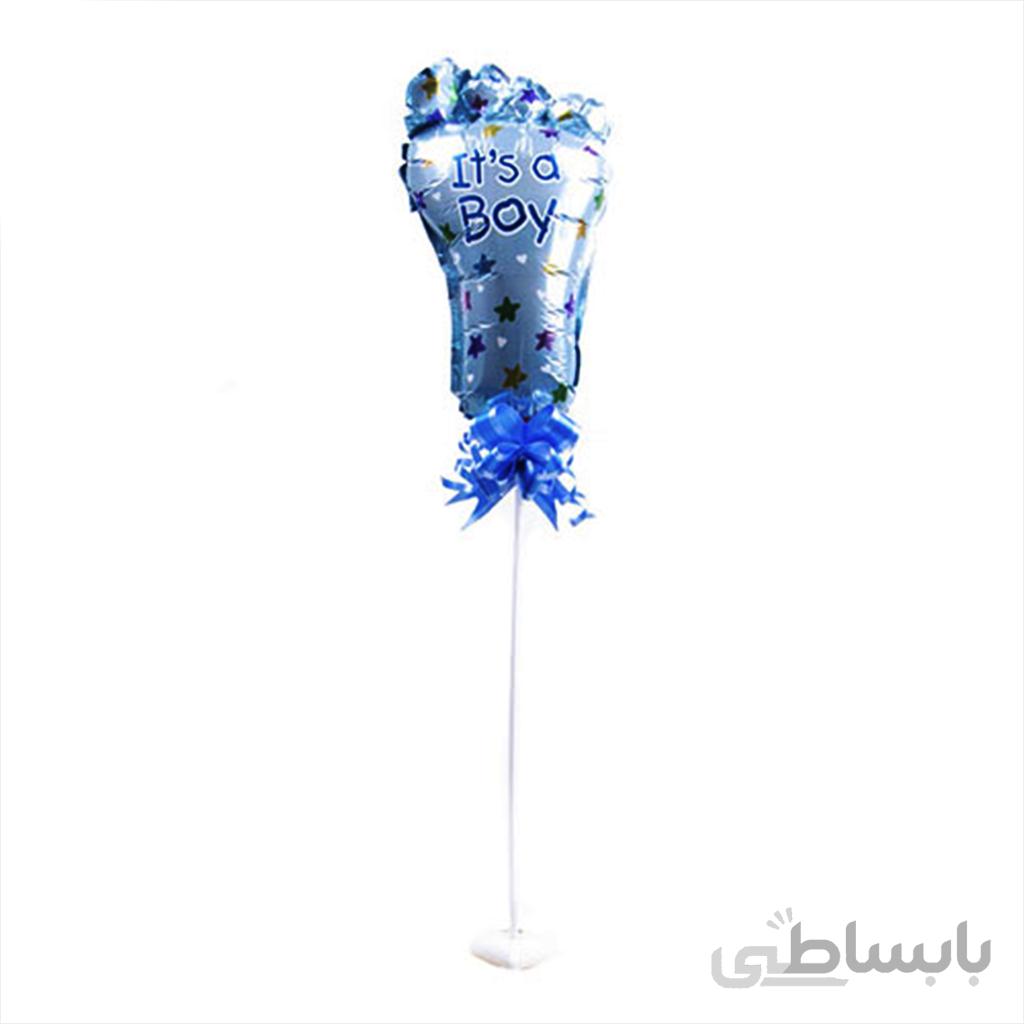بادکنک فویلی استند رد پای آبی