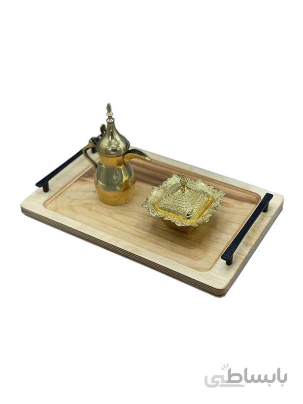 سینی چوبی دسته دار رایکا