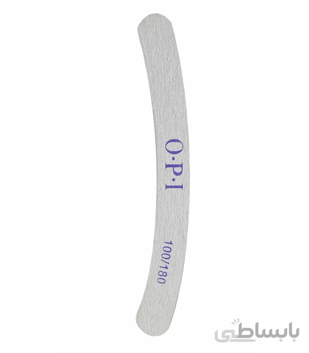 سوهان ناخن کاغذی OPI مدل دوطرفه ۱۰۰/۱۸۰ هلالی