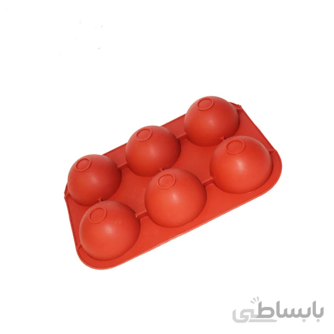 قالب سیلیکون نیم کره 6 عددی