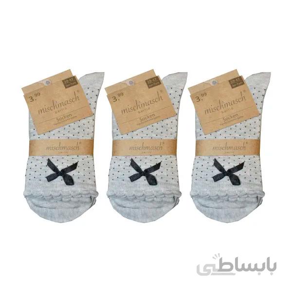 جوراب زنانه میسچ مسچ مدل 3468 بسته 3 عددی