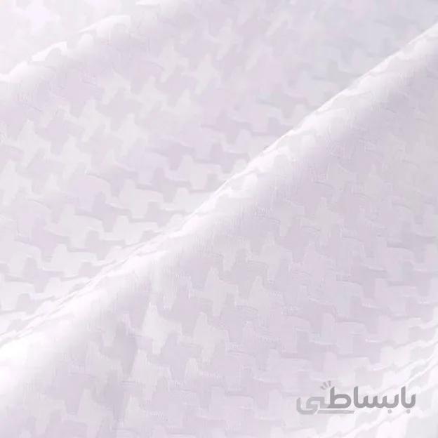 رومیزی ژاگارد مربع 100*100 کنزو سفید