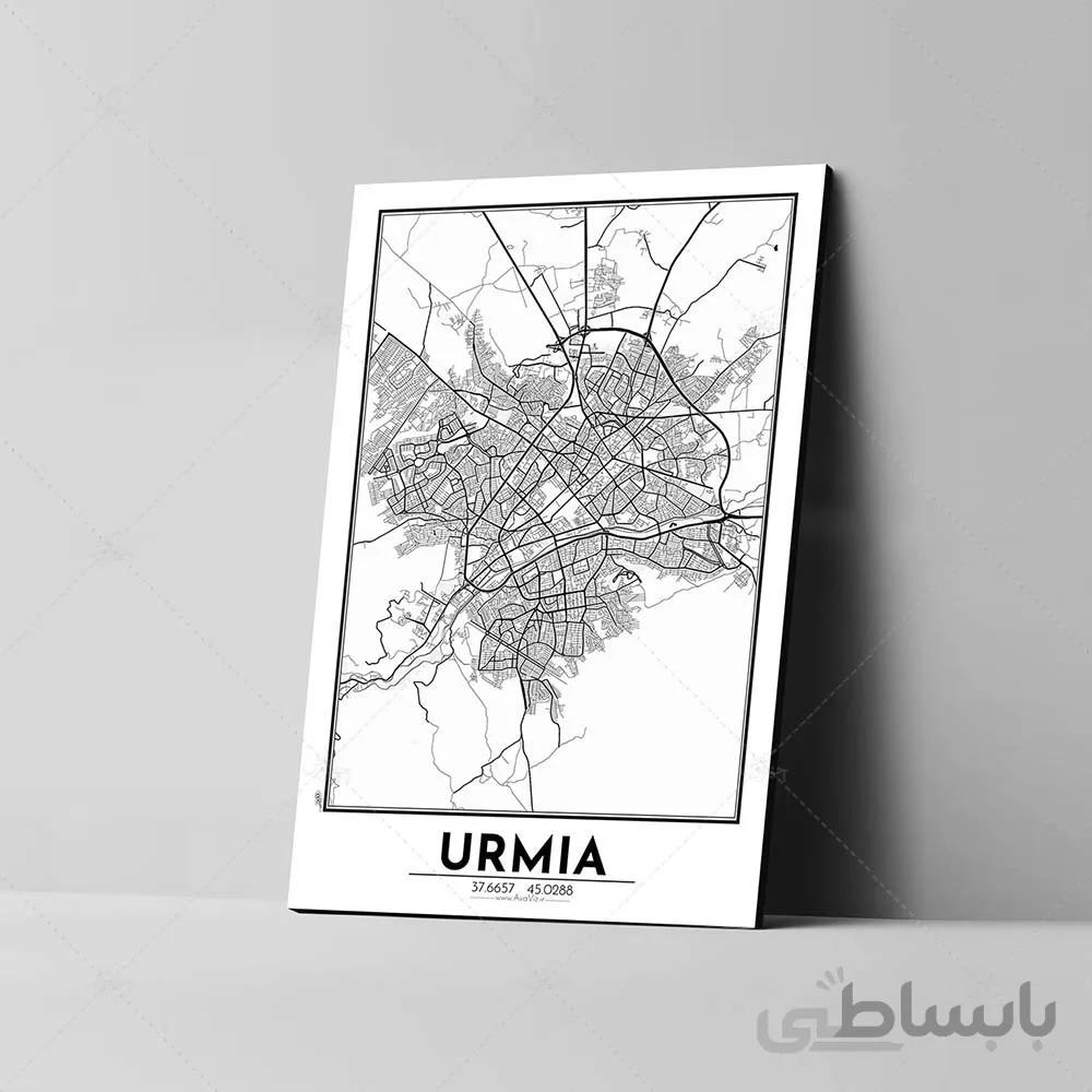 تابلو شاسی آواویز مدل نقشه ارومیه کد Avaviz-Map-4G1310