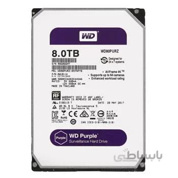 هارد دیسک اینترنال وسترن دیجیتال سری بنفش ظرفیت 8 ترابایت ا Western Digital Purple Internal Hard Drive 8TB