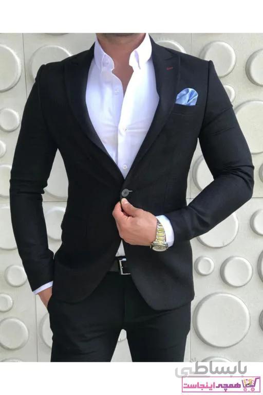 کت تک مردانه ترکیه برند leonmen رنگ مشکی کد ty92565515