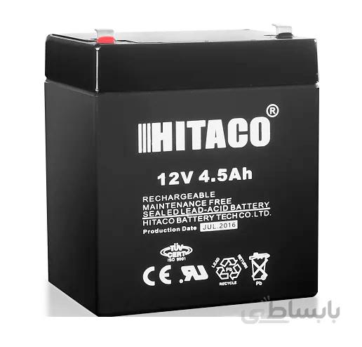 باتری یو پی اس 12 ولت 4.5 آمپر ساعت هیتاکو ا باتری هیتاکو HRT 12V 4.5AH UPS Battery