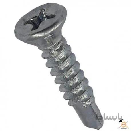 پیچ خودکار نوک مته سرتخت 1/5 سانت تایوانی بسته 200 عددی