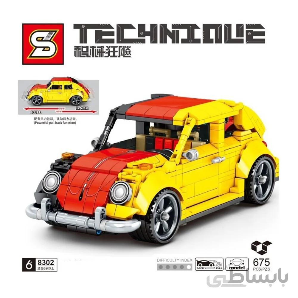 اسباب بازی لگو ساختنی ماشین کلاسیک مدل SEMBO Blocks MOC Car Building Bricks H Tech Famous Vehicle