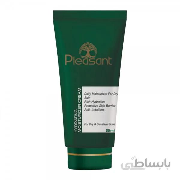 کرم آبرسان 24 ساعته پوست خشک و دهیدراته پلزنت ا Hydrating Moisturizer cream For Dry & sensitive skin 50ml PLEASANT