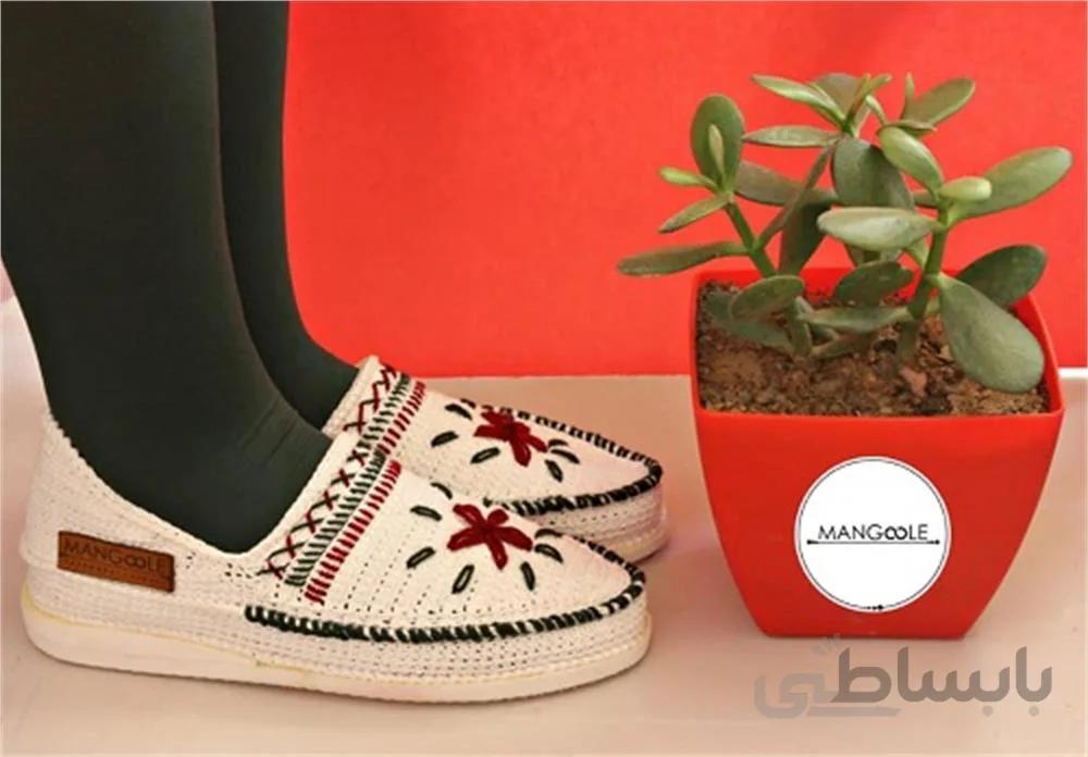 گیوه دست دوز گلدوزی شده کد 7 ا Handmade embroidery sneaker code 7