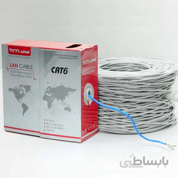 کابل شبکه TNC CAT6 FTP تسکو مدل 2020 طول 305 متر
