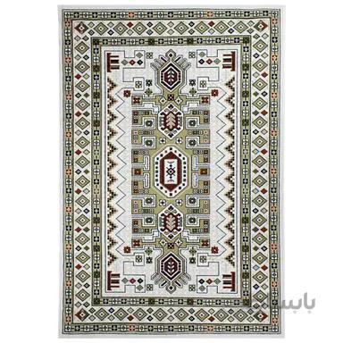 گلیم ماشینی سهند مدل 3112.5G طرح عشایر زمینه کرم ا Sahand