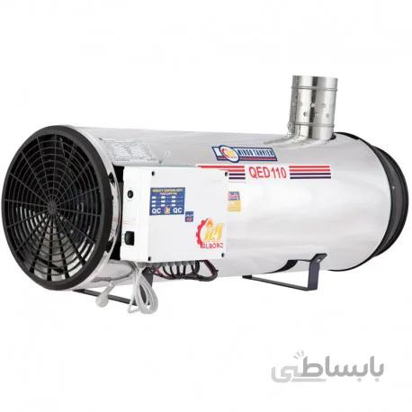 جت هیتر دوگانه سوز نیرو تهویه البرز - دودکش دار مدل QED - 110