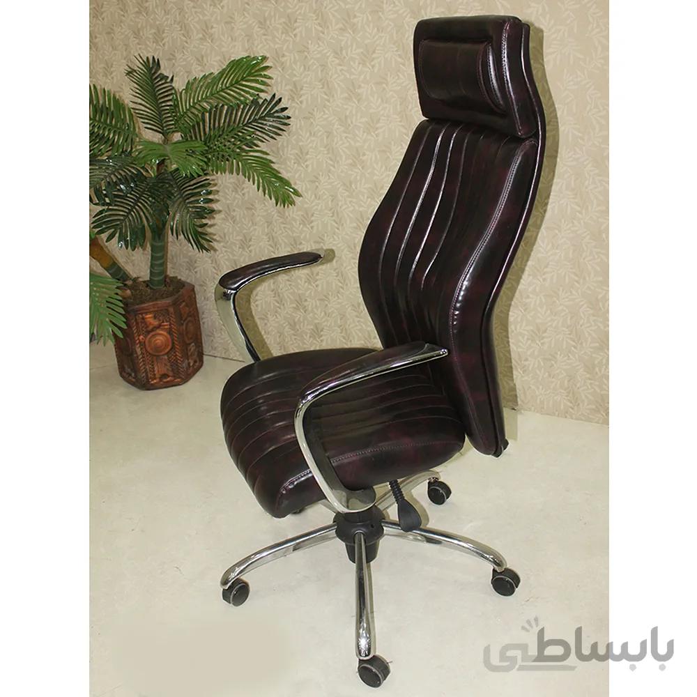 صندلی مدیریتی J760N جکدار پایه کروم مکانیزم براکت دار جوان