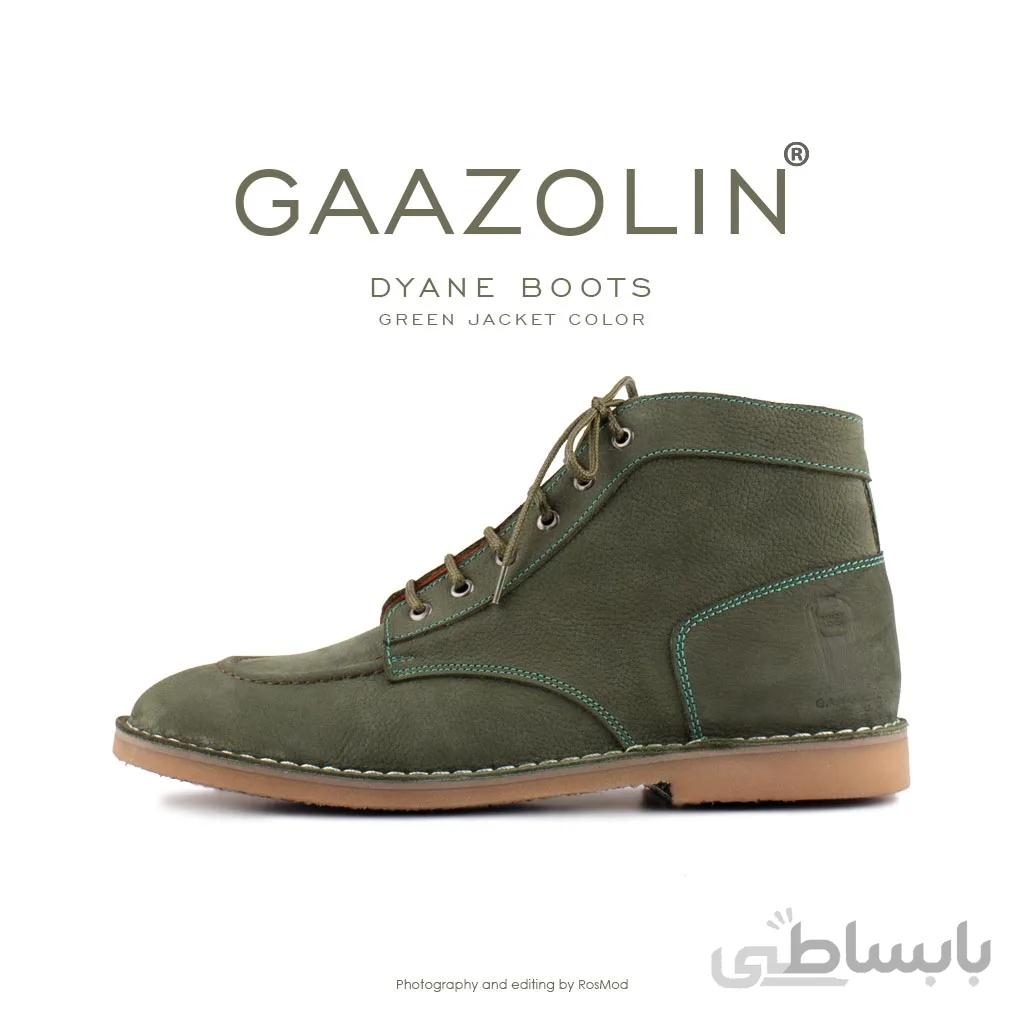 بوت ژیان گازولین ارتشی – GAAZOLIN Dyane Boots Green Jacket