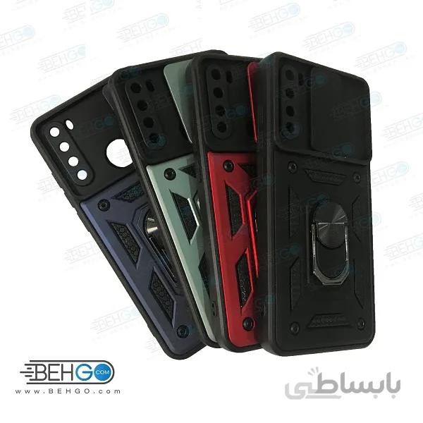 قاب گوشی شیائومی Redmi Note 8 2021 قاب گارد محافظ بتمن کشویی کاور Xiaomi Redmi Note 8 2021 ا Anti Shock BATMAN ARMOR FINGER RING CASE COVER For Xiaomi Redmi Note 8 2021
