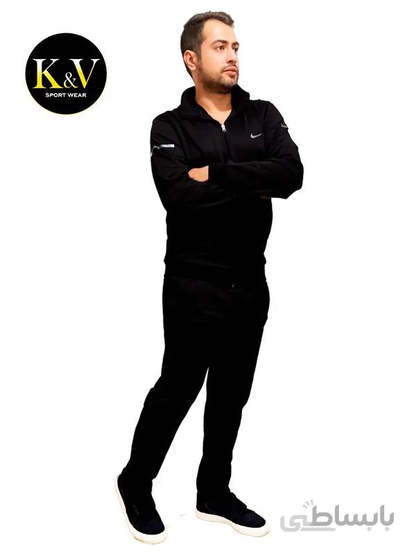 ست گرمکن شلوار ورزشی کلاهدار مردانه NIKE ا Mens hooded sweatpants set NIKE