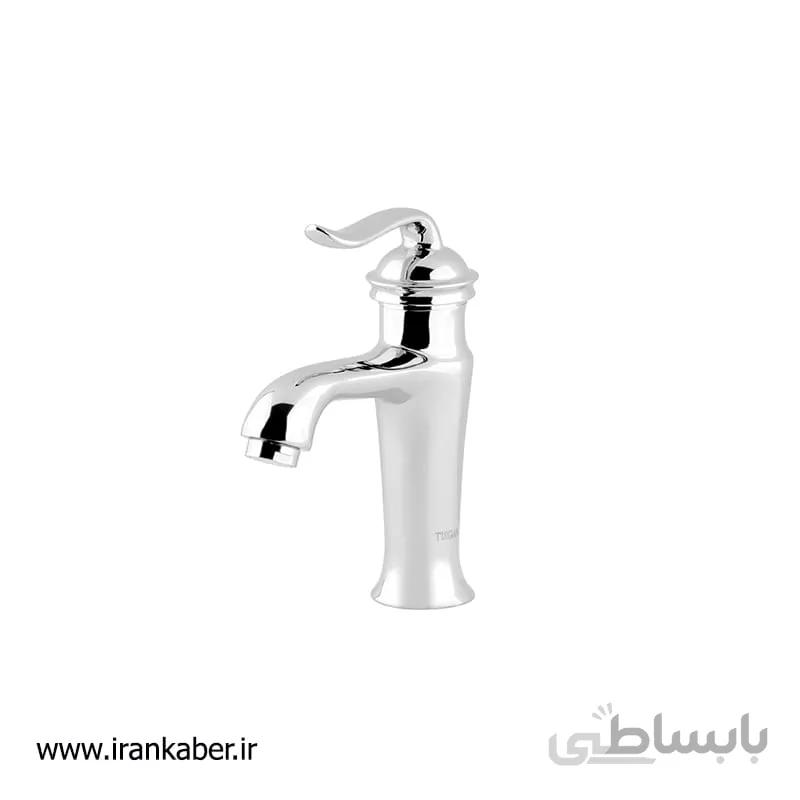 شیر روشویی کروم مدل رادمان برند تیرگان