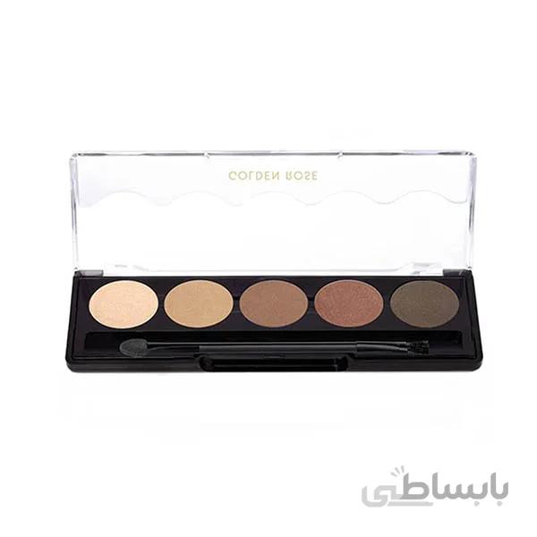 سایه چشم 5 رنگ گلدن رز شماره 103 Golden Rose ا Eye shadow 5 colors Golden Rose No. 103