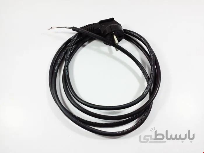 کابل مشکی استاندارد درجه یک(0.75*2 -طول 180 سانتی متر)