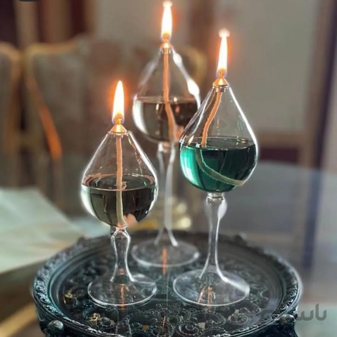 شمع روغنی مدل رز اشکی