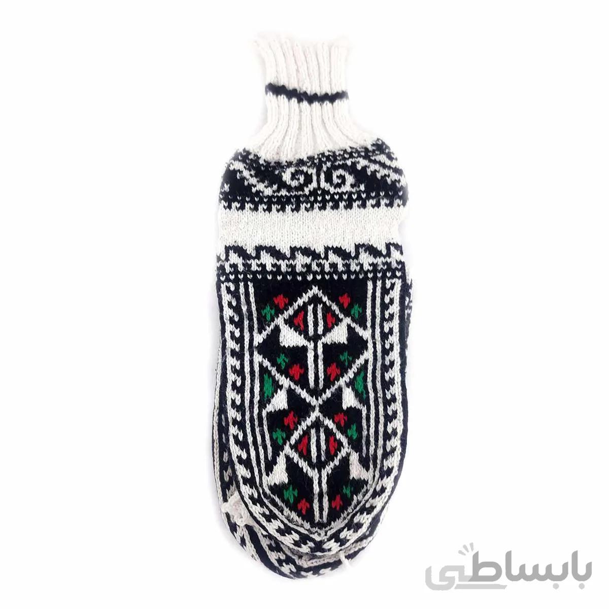 جوراب دست بافت کاموایی ساقدار کد 243 سایز 39-40