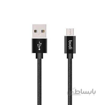 کابل تبدیل USB به microUSB بودی مدل M8J180M طول 1 متر ا Budi M8J180M microUSB Cable