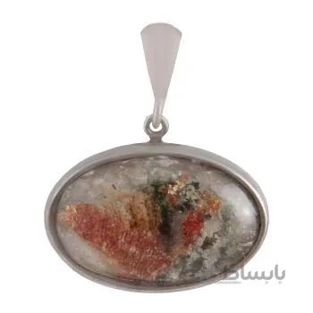 اویز گردنبند نقره زنانه مدل اونیکس طبیعی کد PK_125