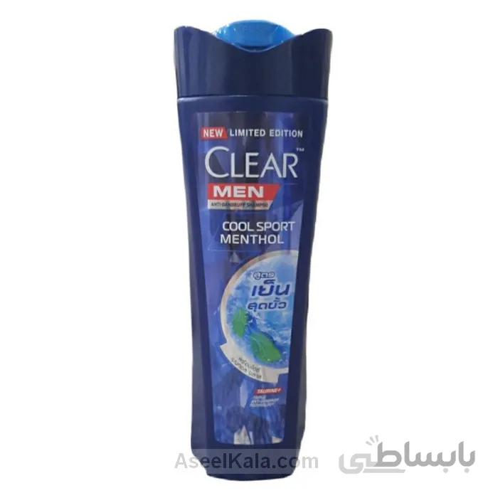 شامپو کلیر Clear ضد شوره مردانه تایلندی COOL SPORT MENTHOL وزن 320 میل
