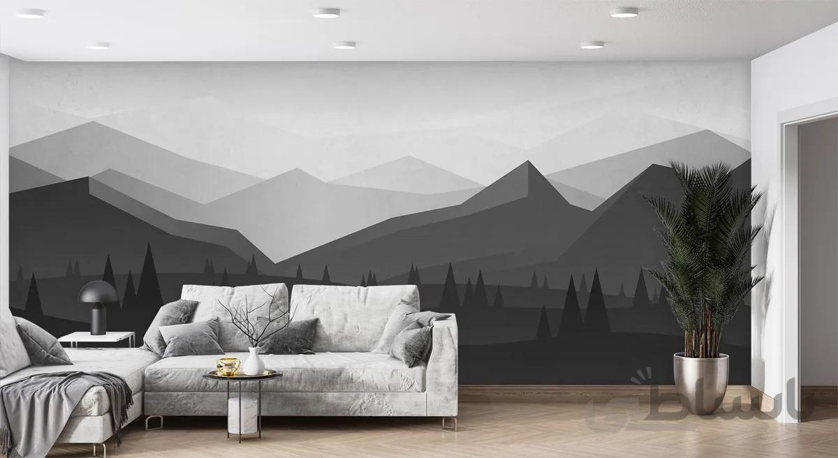 پوستر دیواری منظره کوهستان W10022200