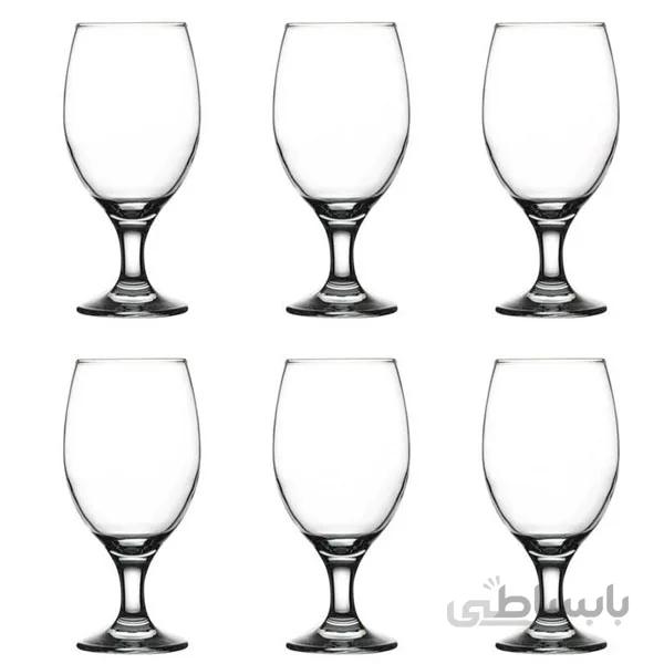 لیوان پایه بلند پاشاباغچه کد 44417 بسته 6 عددی