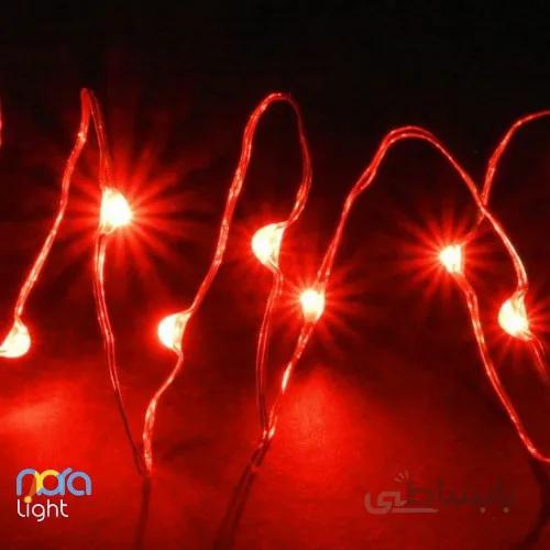 ریسه مفتولی 2 متری قرمز باطری خور