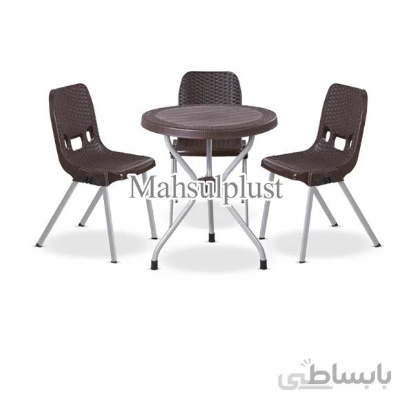 ست میز و صندلی 3 نفره حصیر بافت ناصر 881-422