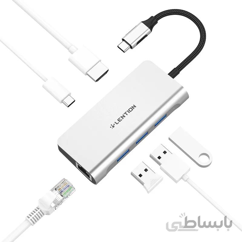 هاب 6 پورت LENTION USB-3 سری ZUN مدل C65HE
