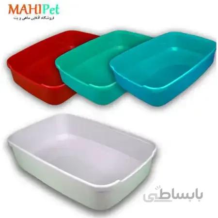 ظرف خاک گربه مدل لبه دار سایز بزرگ X81 — تصویر 1