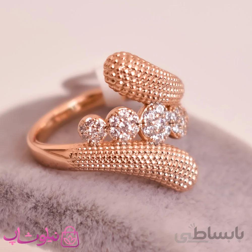 انگشتر زنانه نگین دار ژوپینگ کد 2321-2