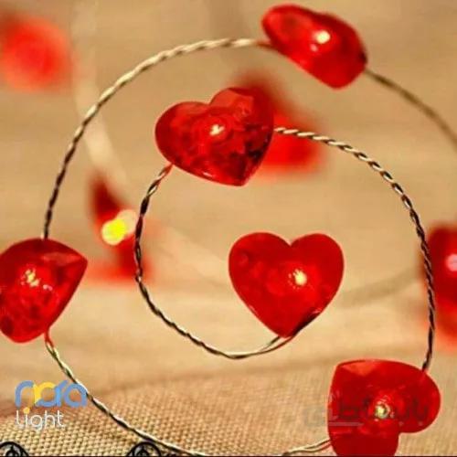 ریسه مفتولی طرح قلب ۲ متری