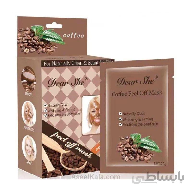 ماسک ورقه ای قهوه دیر شی Dear She بسته 10 تایی