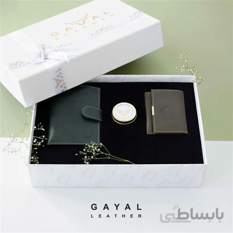 ست زنانه گَیال چرم S51 سبز