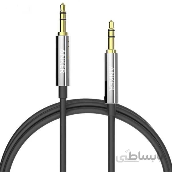 کابل 1 به 1 صدا استریو 3.5 میلی متر (AUX) انکر A7123 ا Anker A7123 3.5mm Stereo Plug To 3.5mm Stereo Plug Cable