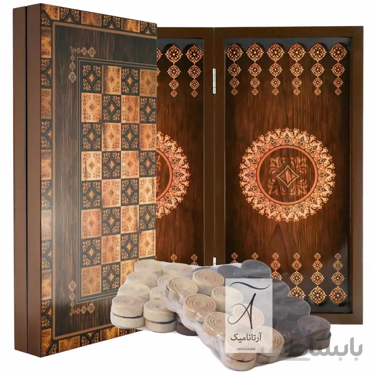 تخته نرد و شطرنج طرح پارسی