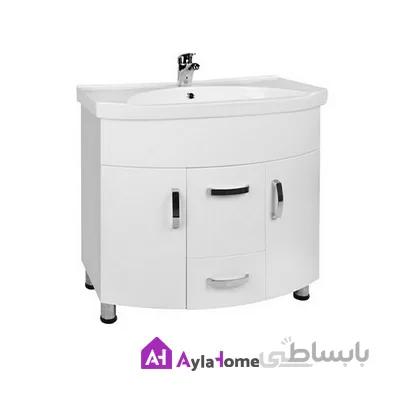 روشویی روکابینتی مروارید مدل الگانت 80 درجه یک