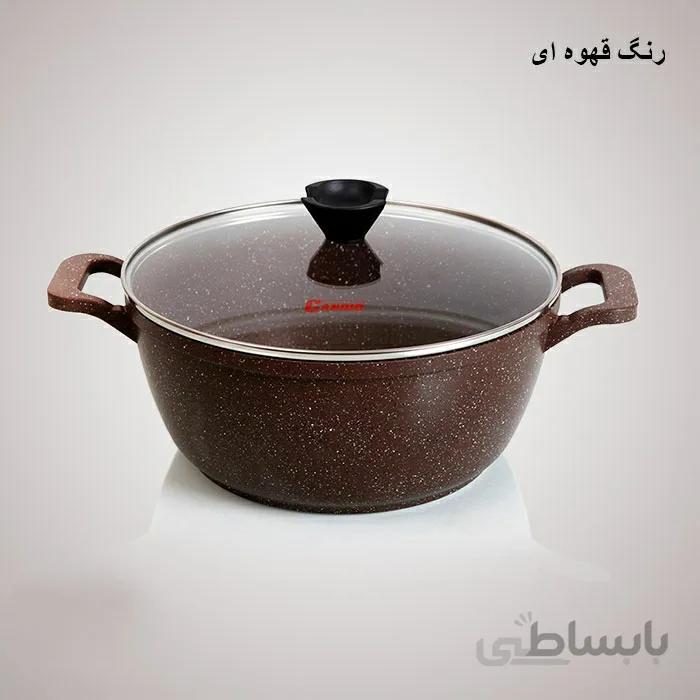 قابلمه چدن گرانیت کاندید سایز۱۶ - خاکستری