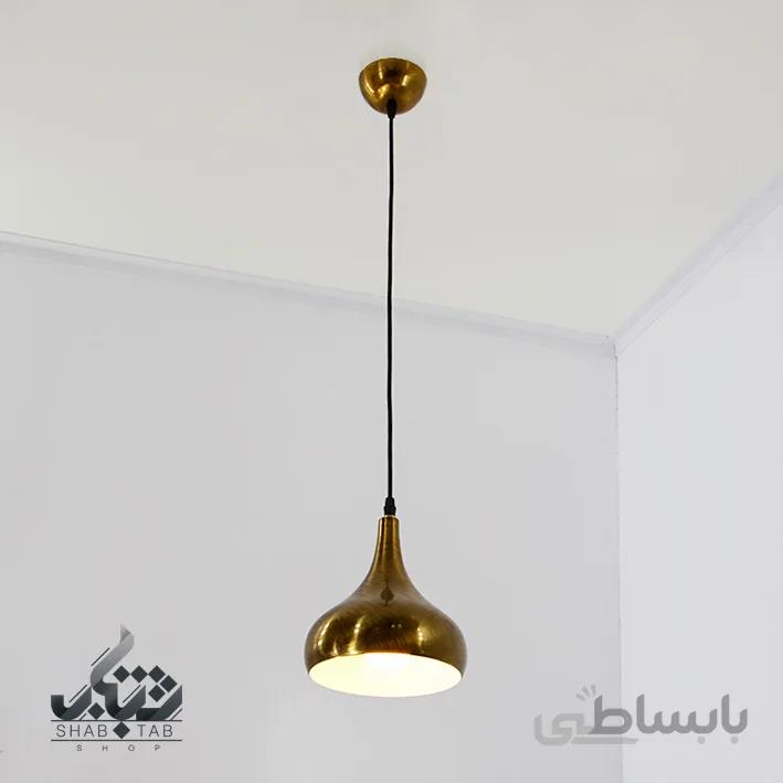 لوستر آویز تک شعله مدرن شیپوری کد 883 آنتیک SHJ