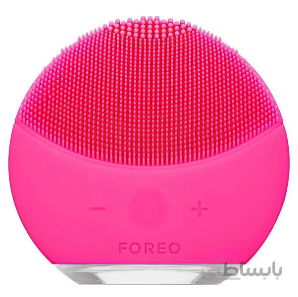 فیس براش فورئو FOREO مدل لونا مینی LUNA MINI 2 | پاکسازی صورت با فناوری T-SONIC ا FOREO LUNA mini 2 Sonic Facial Cleansing Brush for Every Skin Type, Fuchsia